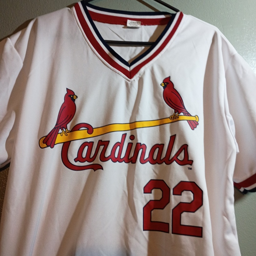 Jack Clark(The Ripper) St. Louis Cardinals ,White Baseball Jersey#22